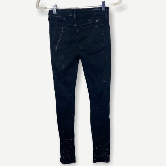Anthropologie Citizens of Humanity Avedon Black Paint Spatter Jeans Size 26 Jean - Picture 5 of 14